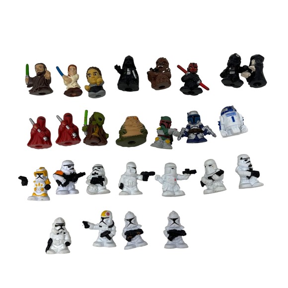 Star‎ Wars Micro Force Mini Figures Lot of 26 Boba Fett, Jabba, R2D2, Chewy - Picture 1 of 8